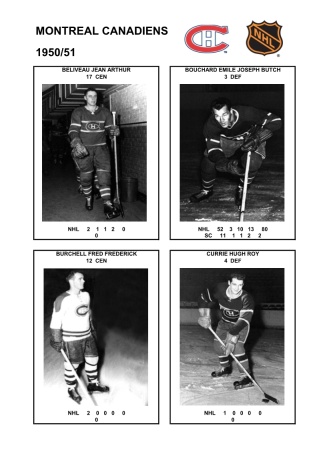 NHL mtl 1950-51 foto hracu1